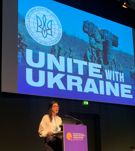 Unite With Ukraine presented at the International Forum on Quality and Safety in Healthcare in Copenhagen,