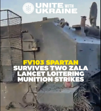 SPARTAN ARMORED VEHICLE, PROVIDED BY UWC’S “UNITE WITH UKRAINE” INITIATIVE, SURVIVES RUSSIAN DRONE ATTACK: VIDEO FOOTAGE RELEASED