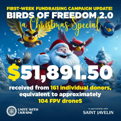 "Birds of Freedom 2.0 - A Christmas Story" first-week fundraising campaign update!