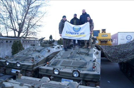 Espreso report on Ukrainian World Congress successful delivery of 25 armoured vehicles to the TDF