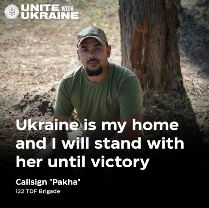 My home is Ukraine, and I will stand with her until victory