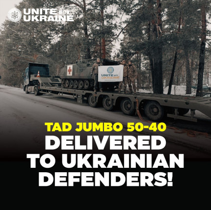 Ukrainian-manufactured heavy-hauling Semi-Trailer Platform, “TAD Jumbo 50-40,” has been successfully procured and delivered
